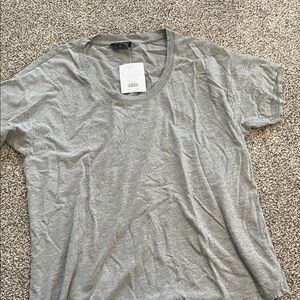 Topshop Gray Crew Neck Tee